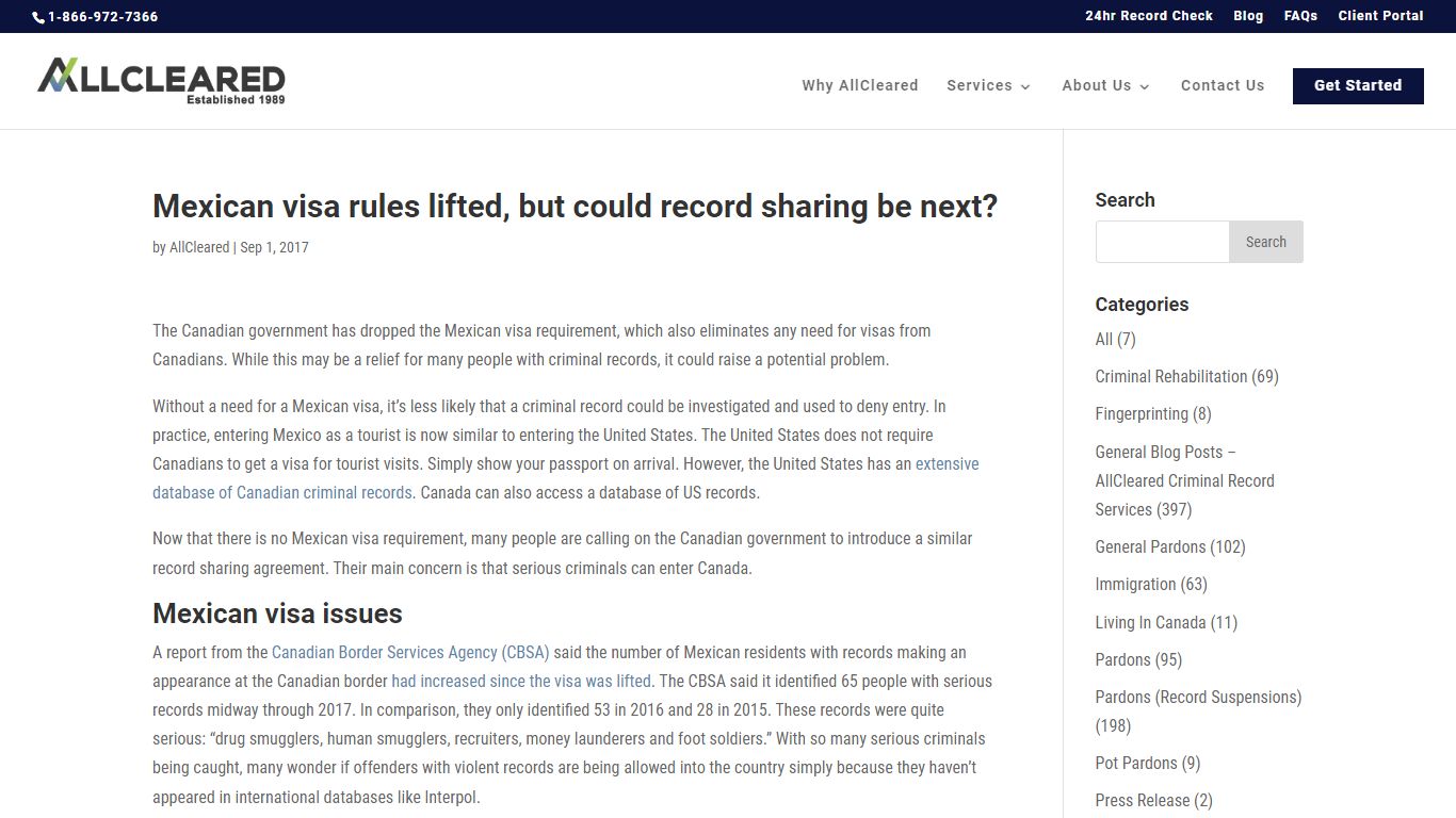 Mexican visa rules lifted, but could record sharing be ...